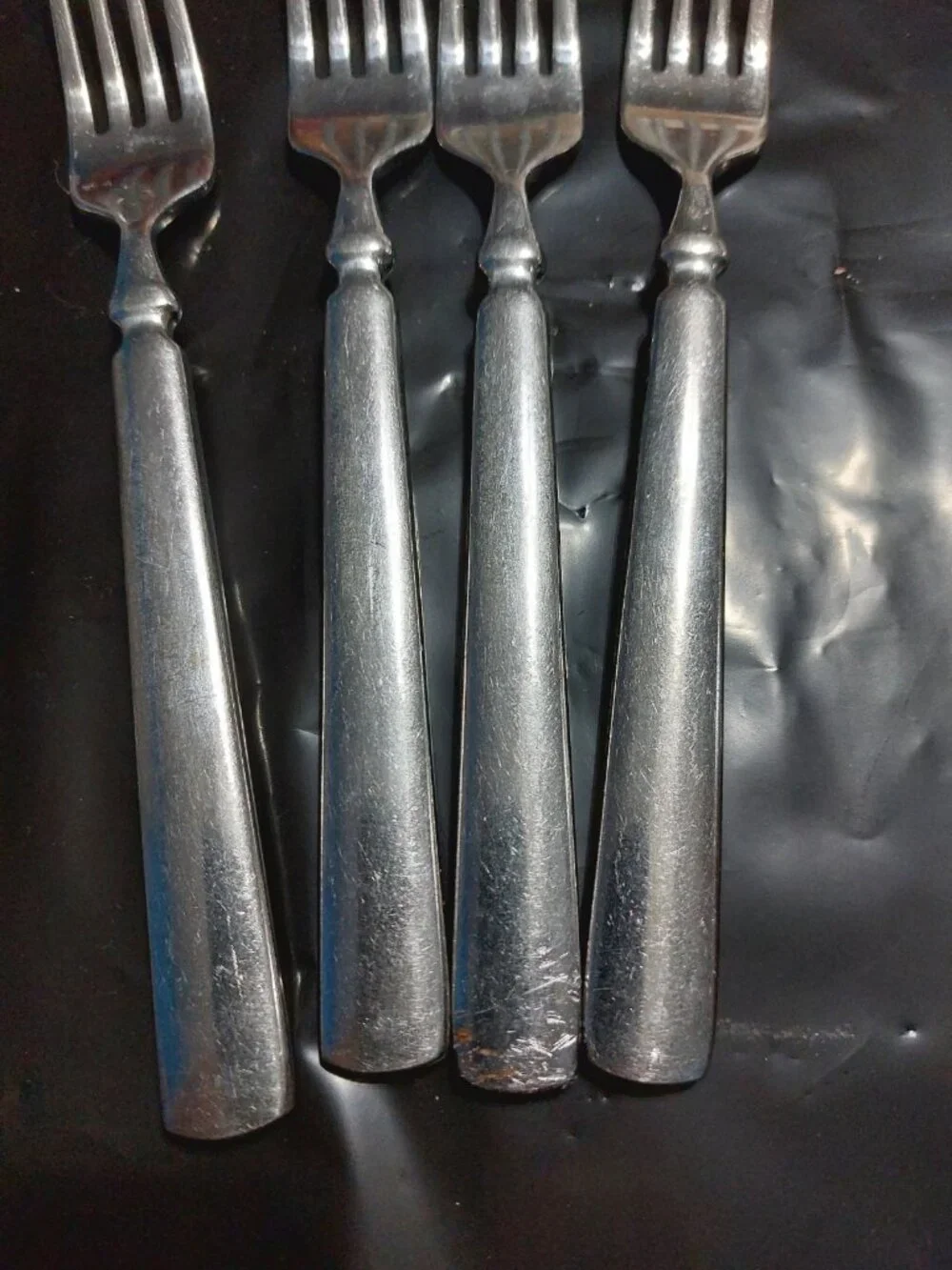 Martha Stewart EMPIRE MSE Stainless Flatware Forks Lot Of 4